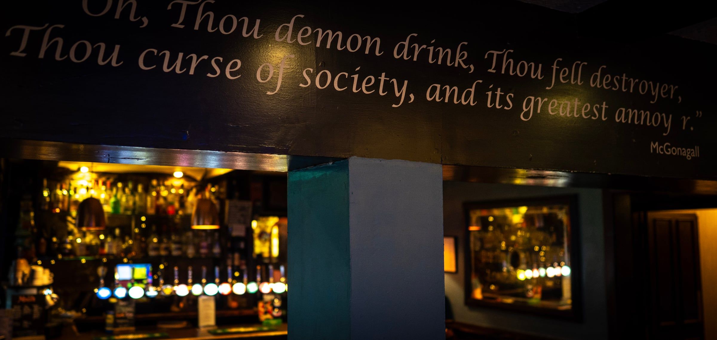 The beam above the bar